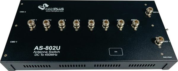 AS-802U - Eigth Ant. x two Radios, HF to UHF Antenna Switch
